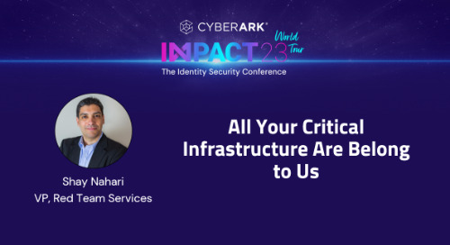 The Red Team Perspective All Your Critical Infrastructure Are Belong to Us – Shay Nahari, VP Red Team Services