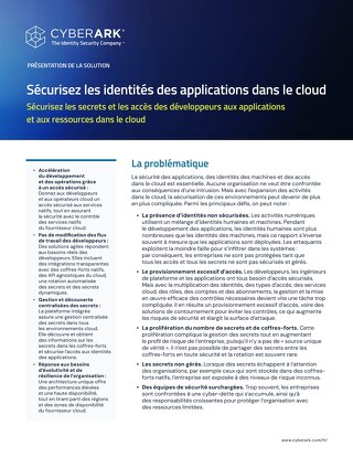 Sécurité des identités des charges de travail dans le cloud